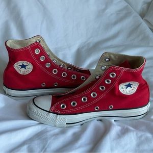 COPY - red high top converse W6 M4